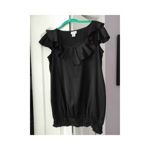 Motherhood maternity black dress top